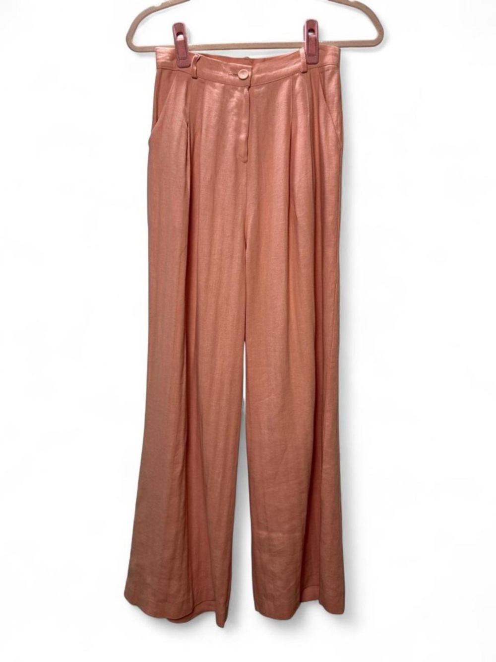 Storets - High Waist Pastel Pink Trousers